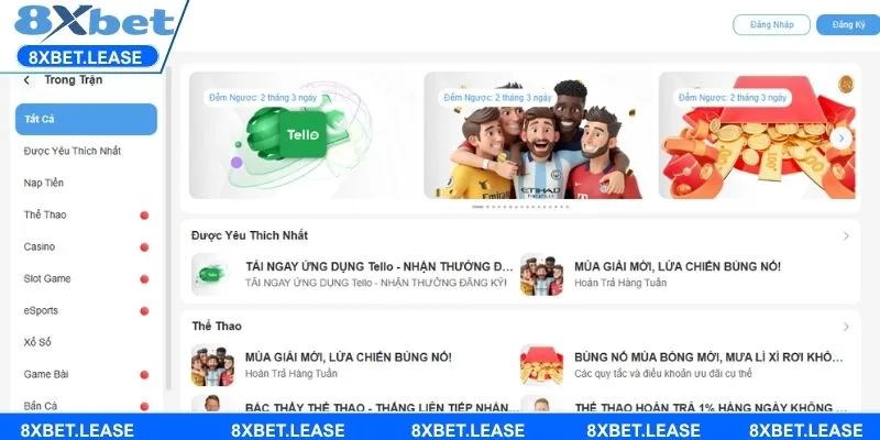 Nhiều sự kiện ưu đãi cho hội viên tăng vốn cược